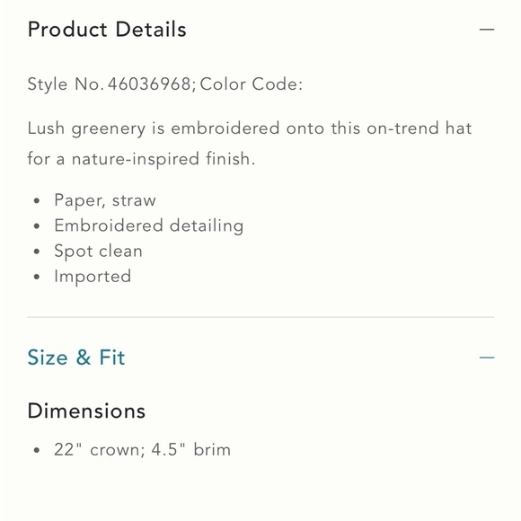 Anthropolgie Straw Hat Embroidered Sun Hat Mother Nature Floppy OS Resort Summer - Picture 10 of 10